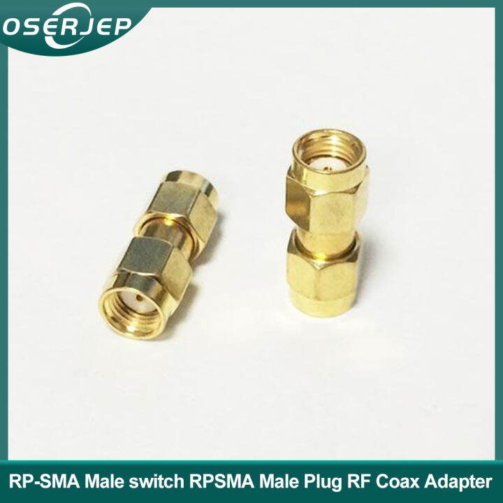 1pc Rp Sma Male Plug To Rp Sma With Female Pin Rf Coax Adapter Coupler Connector Straight 7796