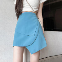 Irregular Short Skirt Womens Summer Large Size High Waist A-line Skirt Joker Ins Tide Slim Fashion Hip Skirt Skirt Skirt