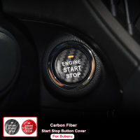 Car Engine Start Stop Button Cover For Subaru XV Forester Legacy Outback WRX Accessories Carbon Fiber Car Interior Decor Sticker