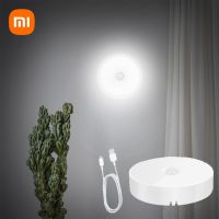 ตู้หลอดไฟแบบหรี่ได้เซ็นเซอร์ LED ตรวจจับการเคลื่อนไหวตอนกลางคืน Xiaomi แบบไร้สาย,ตู้ครัวห้องนอนไฟชาร์จusb ตู้เสื้อผ้า