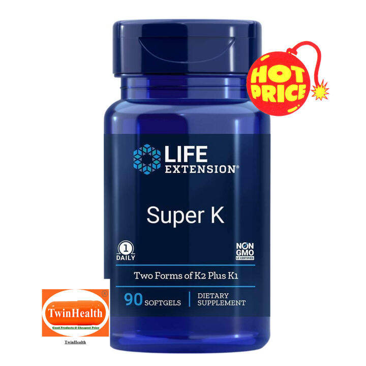 Life Extension Super K (Phytonadione , Menaquinone4 ,Trans Menaquinone
