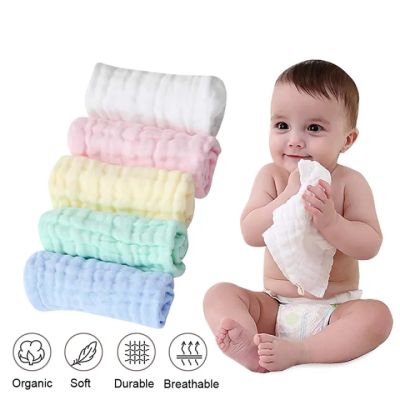 Layers Baby Gauze Newborn Face Towel Kids Wash Cloth Super soft Handkerchiefs Infant Feeding Towel Hand Towel