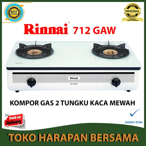 Rinnai Ri 712 Gaw White Kompor Gas 2 Tungku Kaca Mewah Berkualitas Garansi Resmi Lazada Indonesia