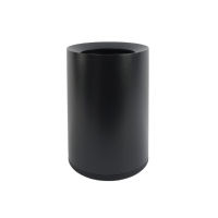 C&amp;C Home Black Metallic Trash Can - ถังขยะโลหะสีดำ