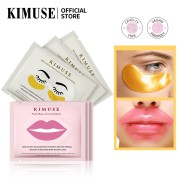 Mặt nạ mắt môi Kimuse chứa vitamin E + collagen cải thiện nếp nhăn và