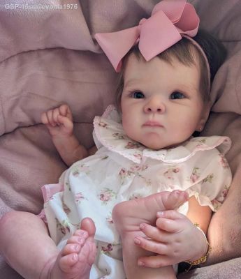 ☎☞☊15smilevonla1976 NPK 18 Polegada Bebê Recém-Nascido Boneca Bettie Lifelike Toque Peluches Vápintura 3D Com Veias Visíveis
