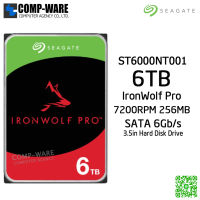 Seagate 6TB IronWolf Pro 7200RPM SATA 6Gb/s 256MB Cache 3.5-Inch NAS Hard Disk Drive ST6000NT001 - 5Y Warranty