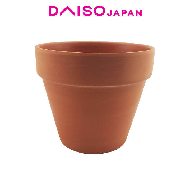 Daiso Unglazed Terracotta Flower Pot 15cm Lazada PH