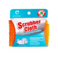 CLEANING BY NATURE ผ้าล้างจาน CLEANING BY NATURE SCRUBBER CLOTH 25x25 ซม. สีส้ม DISHWASHING CLOTH CLEANING BY NATURE SCRUBBER CLOTH 25X25CM ORANGE ผ้าเช็ดอเนกประสงค์ อุปกรณ์ทำความสะอาด ของใช้ภายในบ้าน