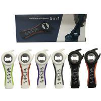 1PCS Kitchen Tool Can Opener 5 In 1 Multifunctional All In One Bottle Opener Lid Opener Can Opener Kitchen Hand Tool Gadget