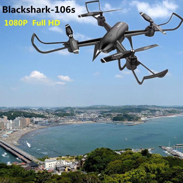 gregory-โดรนติดกล้อง-โดรนบังคับ-โดรนถ่ายรูป-drone-blackshark-106s-ดูภาพfullhdผ่านมือถือ-บินนิ่งมาก-รักษาระดับความสูง-บินกลับบ้านได้เอง-กล้อง2ตัว-ฟังก์ชั่นถ่ายรูป-บันทึกวีดีโอแบบอัตโนมัติ