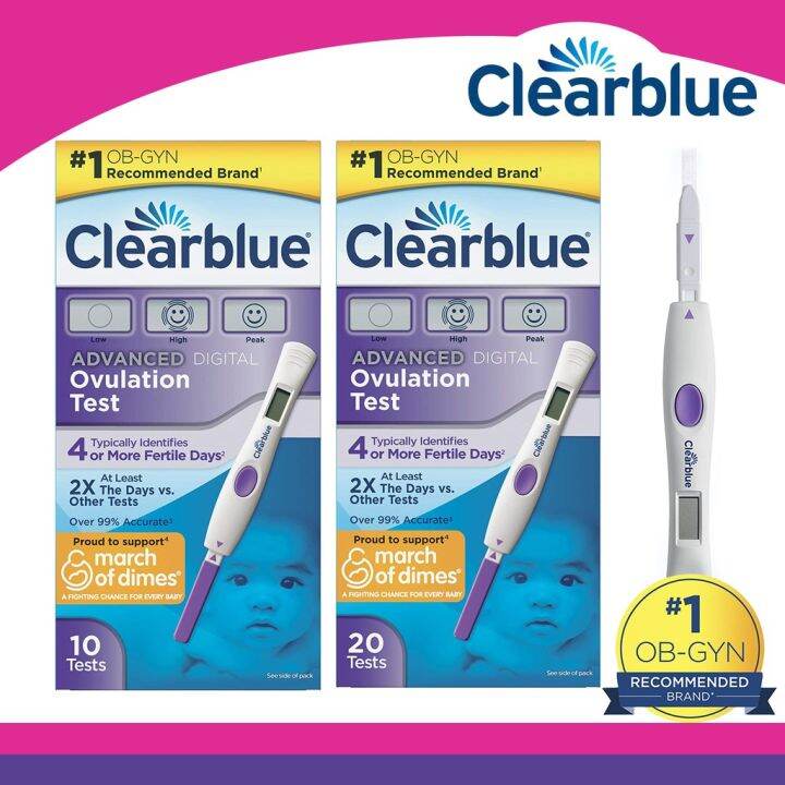 Clearblue Advanced Digital Ovulation Test, Predictor Kit 10 or 20 Tests ...