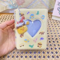 40 Pockets Love Heart Hollow Album PVC Photocard Holder 3 Inch INS Korean Cute Collect Book Cartoon Bear Rabbit Photo Album