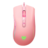 เมาส์เกมส์มิ่ง NUBWO NM089M PINK (สิ้นค้ามีประกัน 1 ปี)