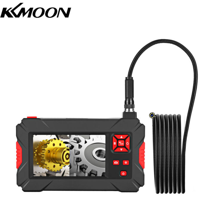 kkmoon-กล้องเอนโดสโคปอุตสาหกรรมพร้อมกล้องตรวจสอบยานยนต์8มม-ไฟ-led-กันน้ำหน้าจอ4-3นิ้ว1080p-กล้องดิจิตอล-borescope-ความละเอียดสูง