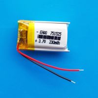 3.7V 230mAh 751525 Lithium Polymer Lipo Rechargeable battery Quality Certification for MP3 Massager Led light Bluetooth watch [ Hot sell ] ougd35