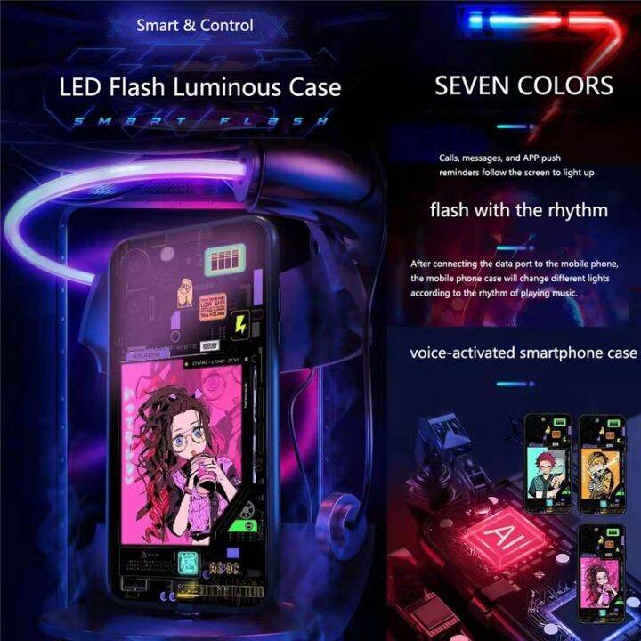 led-flash-call-light-up-case-for-xiaomi-redmi-note-10-9-8-7-pro-k30-pro-mi-poco-f3-selfie-light-cover-for-redmi-k40-game-fundas