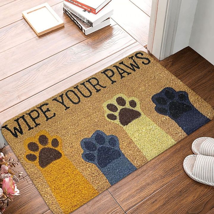 ✎ Cat Paw Wipe Your Paws Doormat Bedroom Rectangle Soft Living Room Home Mat  Cute Animal Absorbent Floor Rug Door Mat Area Rugs Lazada PH