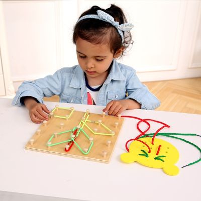 [COD] Multifunctional Threading Board HB06 Variety of Shapes Rope Baby 3 Years Educational Early Education for Children 0.52KG