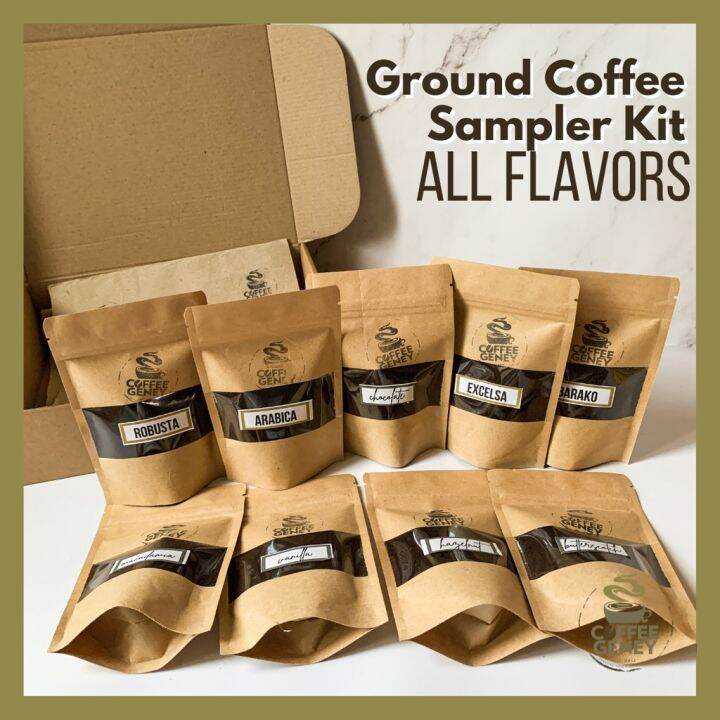 Ground Coffee Sampler Kit (9 Coffee Flavors) I Coffee Geney Lazada PH