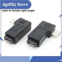 Dgdfhj Shop 90 Degree Left Right Angled Micro USB female to Male Data Sync Adapter power converter Plug Micro USB 2.0 Connector q1