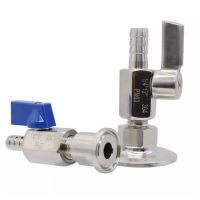 6mm 7mm 8mm 10mm 12mm Hose Barb Sanitary Ferrule Pipe Fitting Mini Ball Valve For Homebrew Fit Tri Clamp Pipe Fittings Accessories