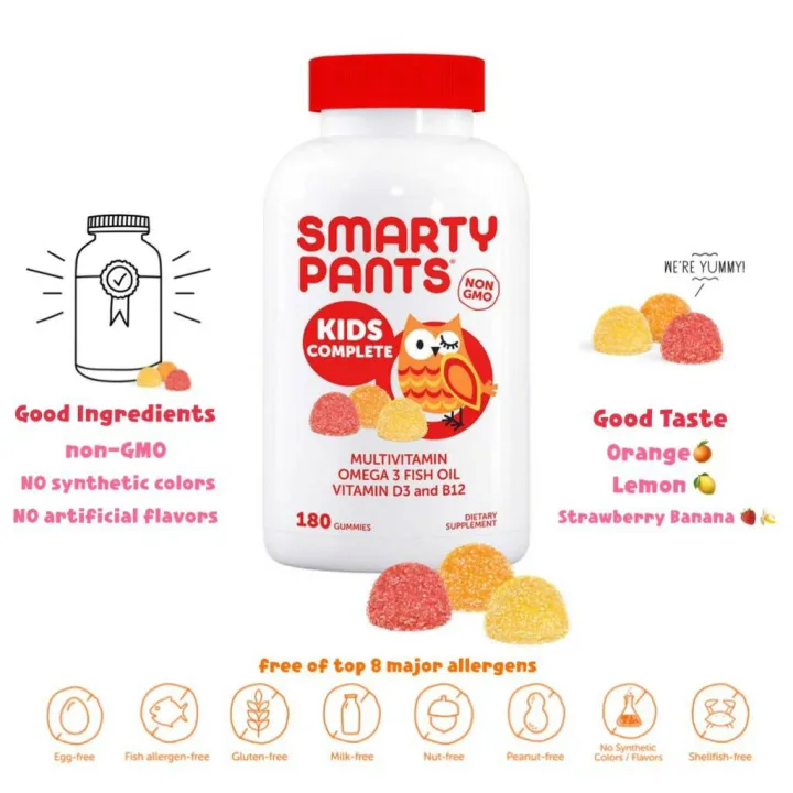 Smarty Pants Kids Formula Multivitamin 180 Gummies Th