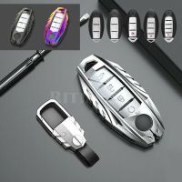 Alloy Car Remote Key Case Cover Shell For  Nissan Qashqai X-Trail T32 T31 Juke J10 J11 Kicks Tiida Pathfinder Note For Infiniti