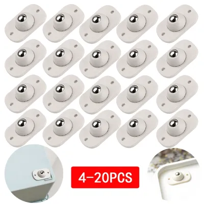 4/8/12/16/20Pcs Self Adhesive Swivel Caster Wheels Universal Pulley Rotation Paste Swivel Wheels for Furniture Cabinet Trash Can