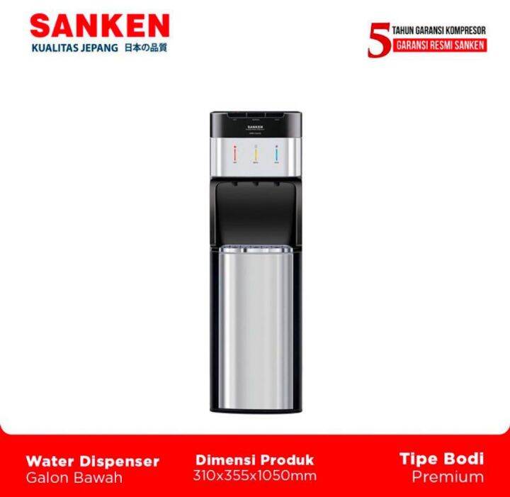 SANKEN Water Dispenser Bottom Loading HWDC202SS Lazada Indonesia