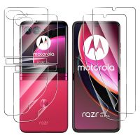 YIQIAN 2 Pack TPU Screen Protector สําหรับ Motorola Razr 40 Ultra 2023, คุณภาพระดับพรีเมียม Soft TPU Edge to Edge Full Coverage HD ฟิล์มป้องกันรอยขีดข่วนปราศจากฟองอากาศสําหรับ Moto Razr 40 Ultra