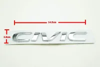 แผ่นป้ายติดรถยนต์ ป้ายโลโก้ CIVIC (แบบแยก) พลาสติกสีโครเมี่ยม ขนาด 14.5X2.0 cm ติดตั้งด้วยเทปกาวสองหน้าด้านหลัง***** **ส่งเร้วทันใจ**