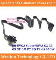 Pci-e สายแหล่งจ่ายไฟแบบโมดูลาร์6pin To 4 Sata 15พินสำหรับ Evga Supernova G 1600W 850W G2 G3 G5 Gp Gm P2 Pq T2 Gs P2