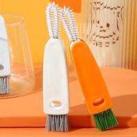 3 in 1 Multifunctional Kitchen Foldable Mini Cup Glass Cover Cleaning Brush / Multi-Purpose Baby Bottle Crevice Detail Brush / Household Deep Clean Lunch Box Rubber Ring Groove Gap Cleaning Brush / Drinking Pipe Straw Brush Home Kitchen Washing Tool