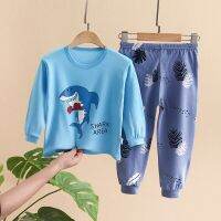 【TS】Pajama For Kids Cotton Bear Boy Girl Long Sleeve Baju Tidur Kids Wear 2PcsSet