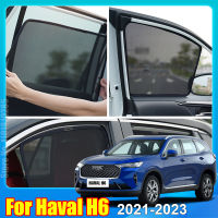 สำหรับ GWM Haval H6 3RD Gen 2021 2022 2023แม่เหล็กรถหน้าต่างม่านบังแดดโล่ด้านหน้ากระจกด้านหลังด้านข้างม่านสีอาทิตย์ Visor