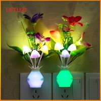 Creative Colorful Led Night Light Luminous Vase US/EU Plug-in Smart Lamp Control Induction Bedroom Sleep For Home Decor