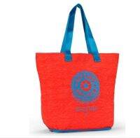 Kipling Hiphurray N Tote Cardinal - Aqua (Belgium) สามารถพับเก็บให้เล็กลงได้ ฐานกระเป๋ามีซิปรอบ