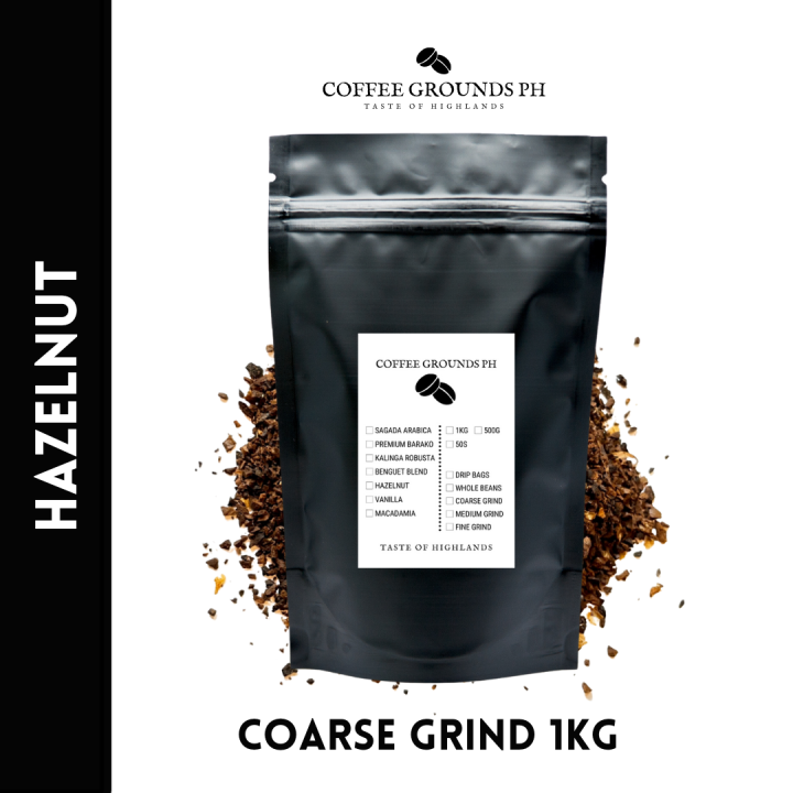 Hazelnut Coarse Ground Coffee 1kg by Coffee Grounds PH Lazada PH