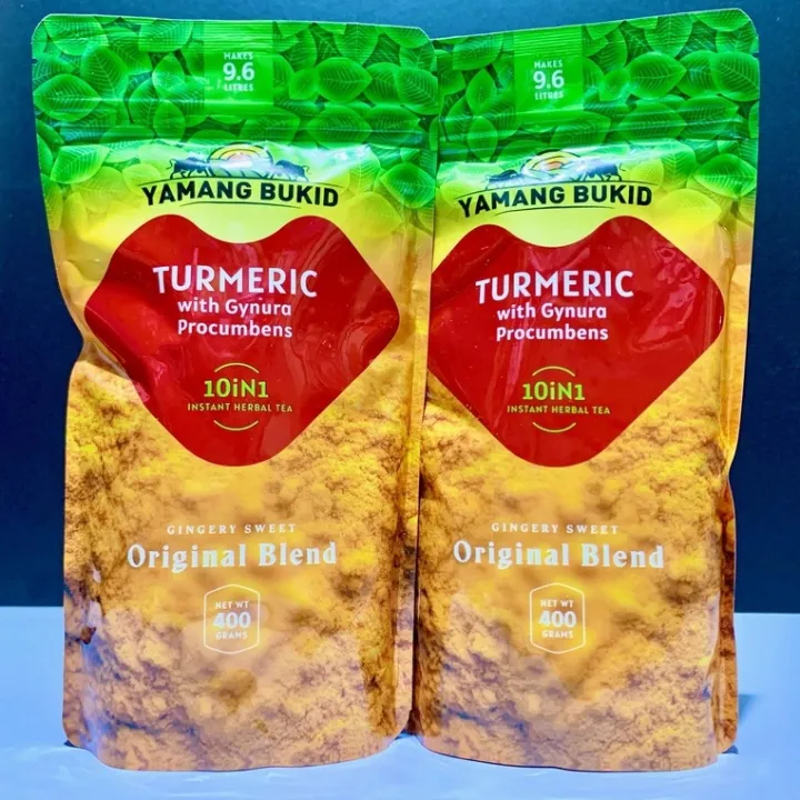 Yamang Bukid Turmeric Powder 10 in 1 Tea (2 packs 400 Grams) Lazada PH