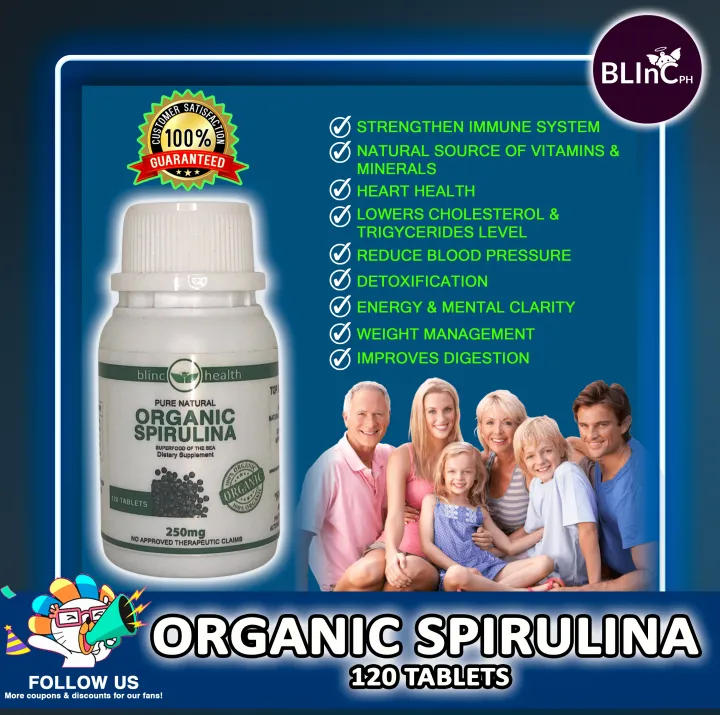 Blinc Health SPIRULINA Tablet Food Supplement Original 120 Tablets