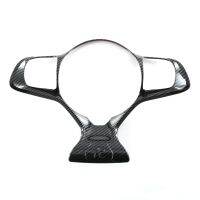 Car Carbon Fiber ABS Steering Wheel Panel Cover Trim Stickers for BYD ATTO 3 Yuan Plus 2022