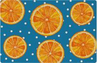 Praw พรมแต่งบ้าน พรมกันลื่น พรมปูพื้น พรมเพื่อความปลอดภัย Orange Fresh size: 50x75 cm