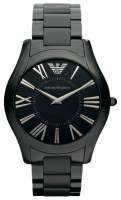 นาฬิกา Emporio Armani AR2065ทรงเพรียวสีดำสายสแตนเลสสำหรับคุณผู้ชายนาฬิกา Jam Tangan Lelaki