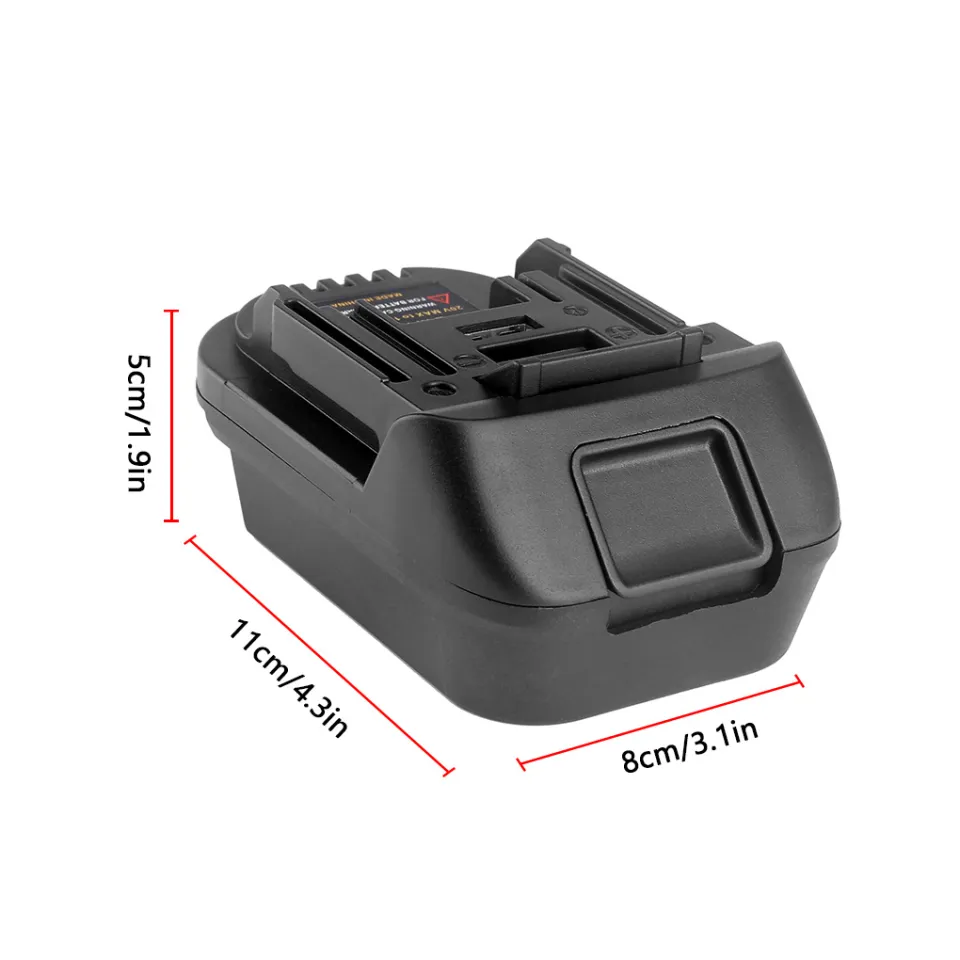 Adapter (adapter) for Milwaukee M18 battery-to Makita LXT 18V tool