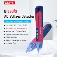 UNIT UT12D/UT12S AC Voltage Detector Non Contact Pen Tester Electric Sensor 24/90V 1000V Voltage Meter Current Test Pencil Alarm