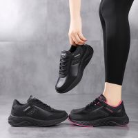 Fashion High Quality Leather Athletics Running Shoes Women Comfortab Non-slip Designer Casual Sneakers Ladies Sport Jogging Shoe