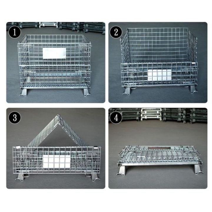 ตะแกรงเหล็กพับได้-มีล้อ-ตะแกรงเหล็กใส่ของในโกดัง-ตะแกงเหล็กพับ-ตะแกรงขายของ-ตะกร้าขนส่ง-ชั้นวางของ-ตะแกรงอเนกประสงค์