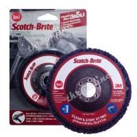 ลูกขัดลอกสี ลูกขัดสนิม ลูกขัด4นิ้ว 3M SCOTCH-BRITE™ XT PRO ขนาด 4 x 5/8 (16mm.)เหมาะสำหรับเครื่องขัดหินเจียร์ 4" อุปกรณ์ช่าง อุปกรณ์เครื่องมือช่าง