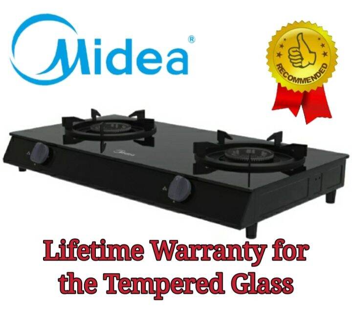 Midea 2 Burner Tempered Glass Gas Cooker MGST211G / Gas Stove MGST211G